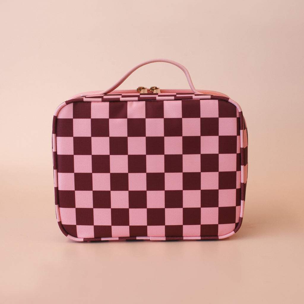 Cherry Check Mini Lunch Bag