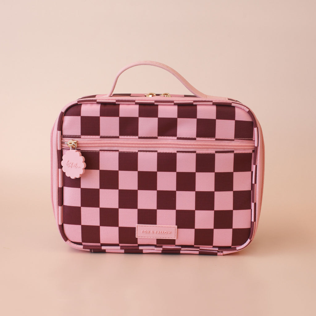 Cherry Check Mini Lunch Bag