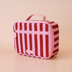 Burgundy Stripe Mini Lunch Bag