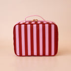 Burgundy Stripe Mini Lunch Bag