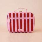 Burgundy Stripe Mini Lunch Bag