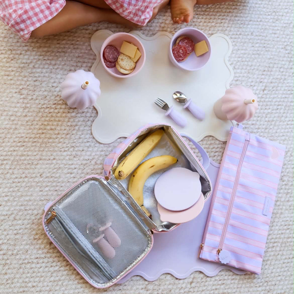 Powder Stripe Mini Lunch Bag
