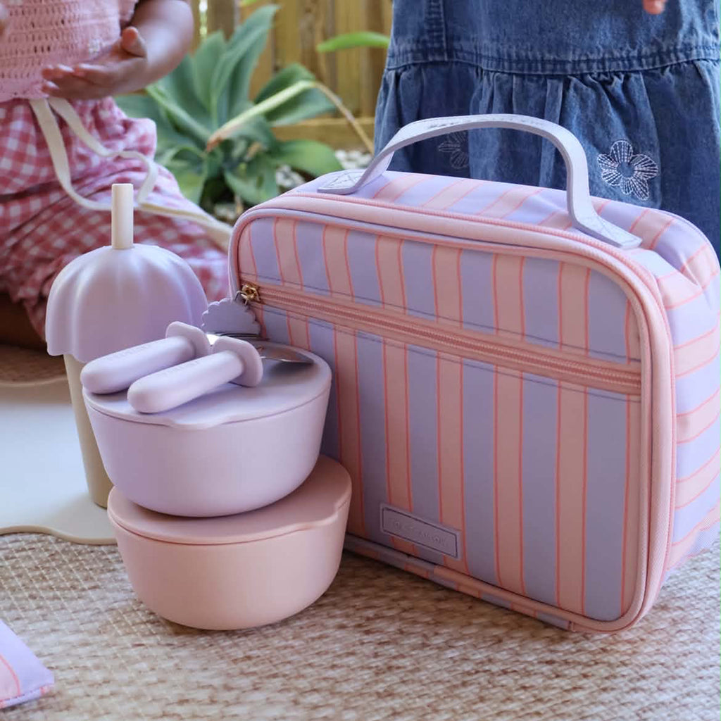 Powder Stripe Mini Lunch Bag