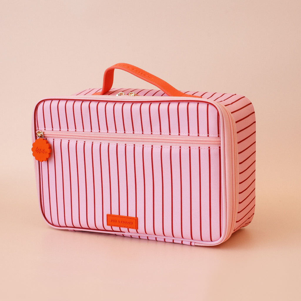 Strawberry Stripe Large Lunch Bag - PRE-ORDER (AUGUST)