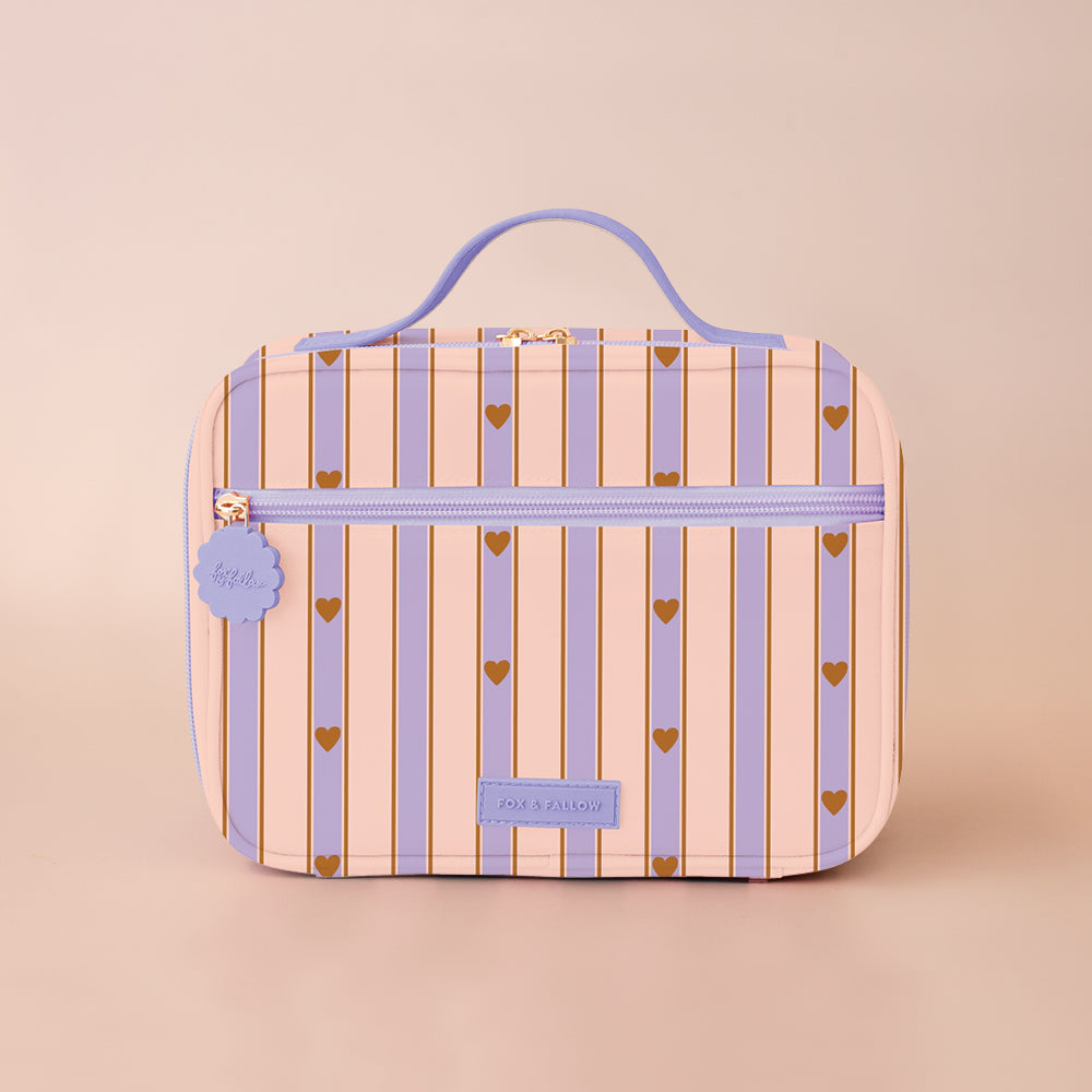 Lilac Stripe Mini Lunch Bag - PRE-ORDER (OCTOBER)