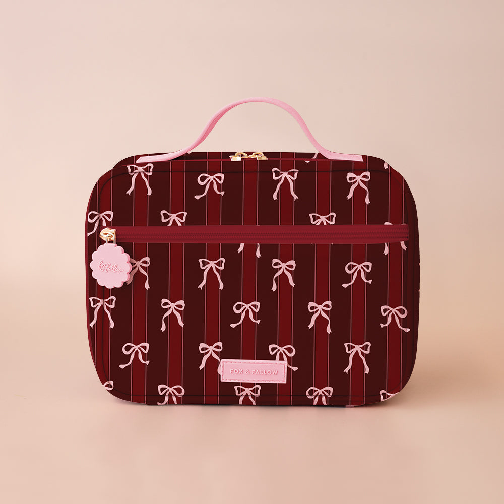 Ruby Ribbon Stripe Mini Lunch Bag - PRE-ORDER (OCTOBER)