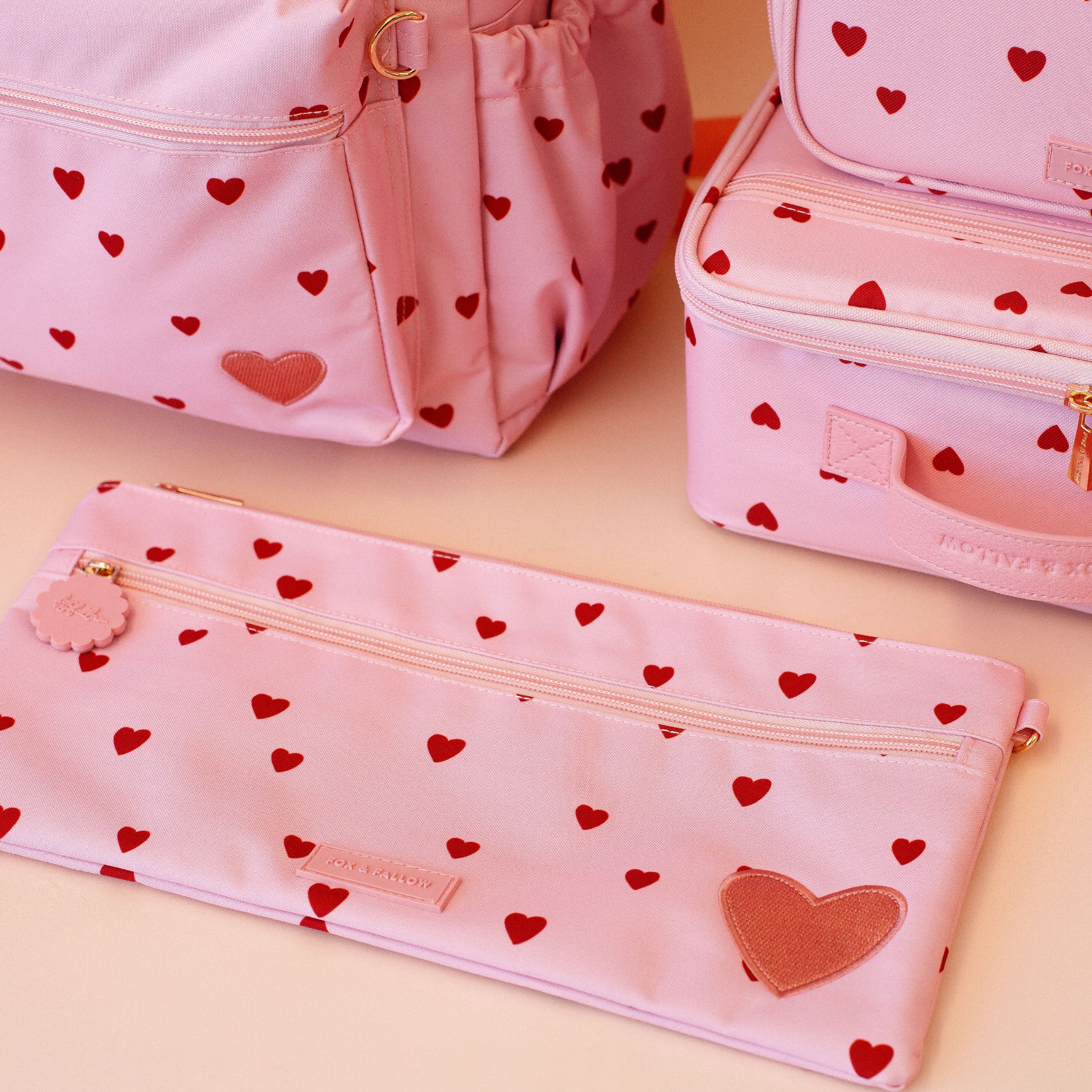 Little Hearts Large Pencil Case - PRE-ORDER (APRIL)