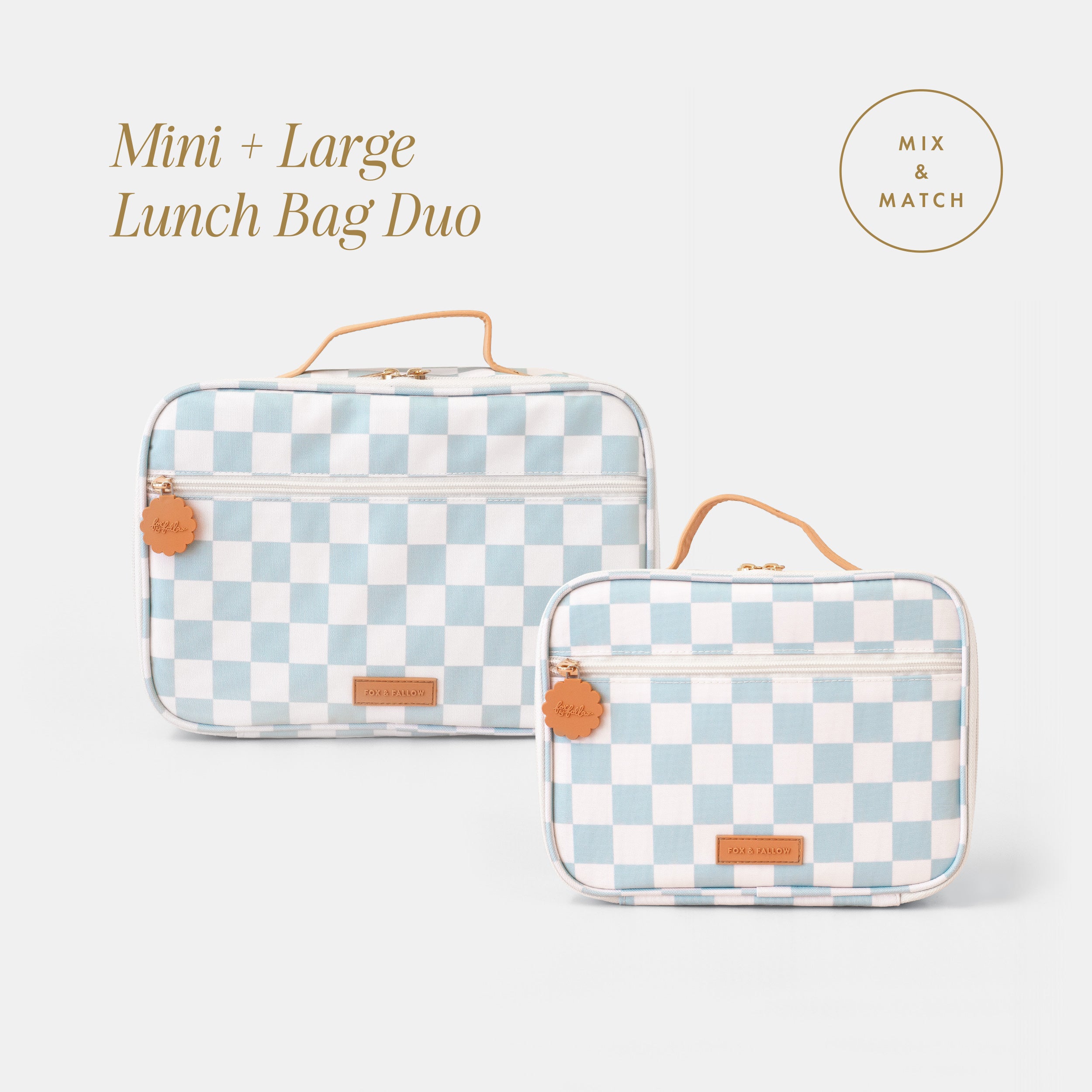 Mini + Large Lunch Bag Duo
