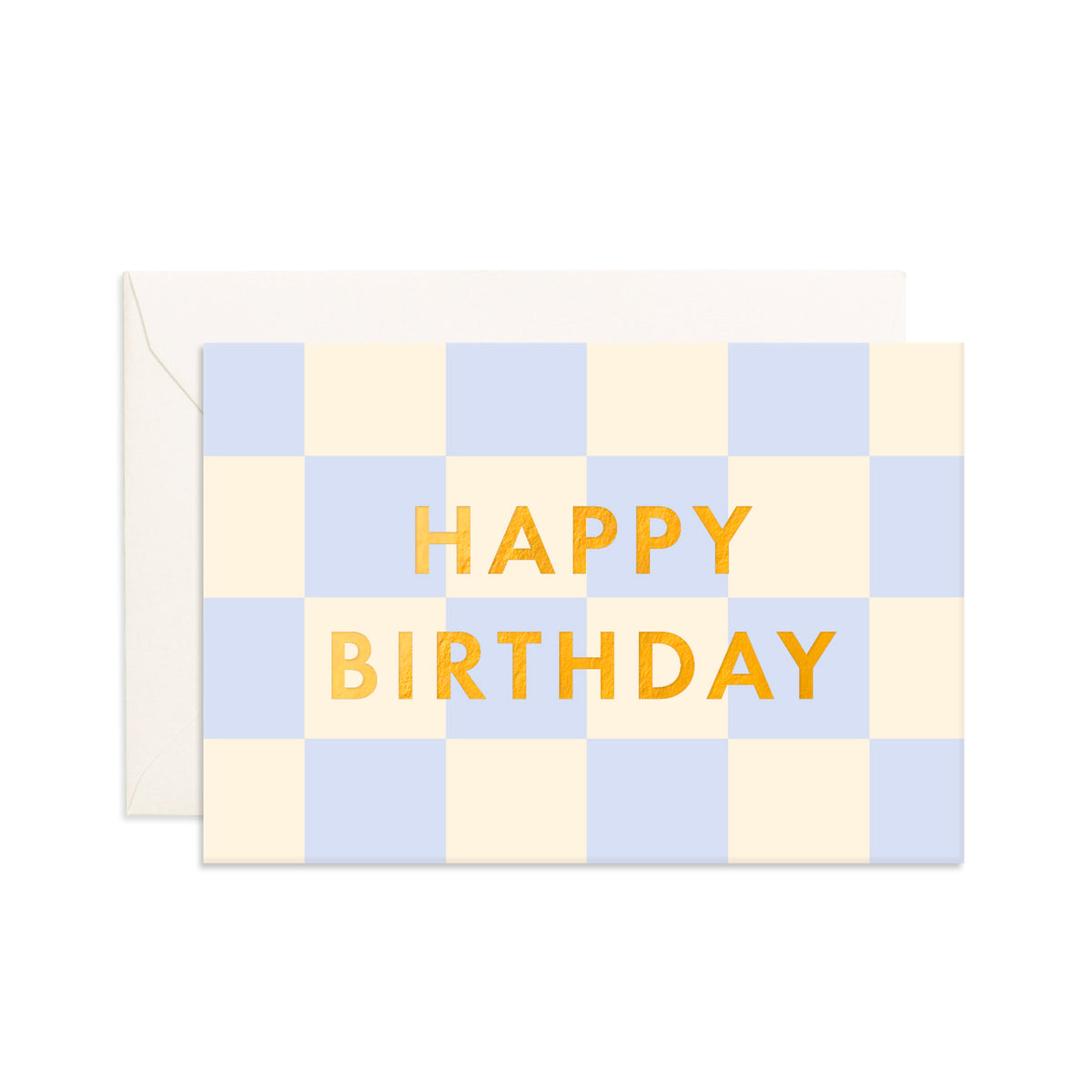 Birthday Powder Check Mini Greeting Card– Fox & Fallow
