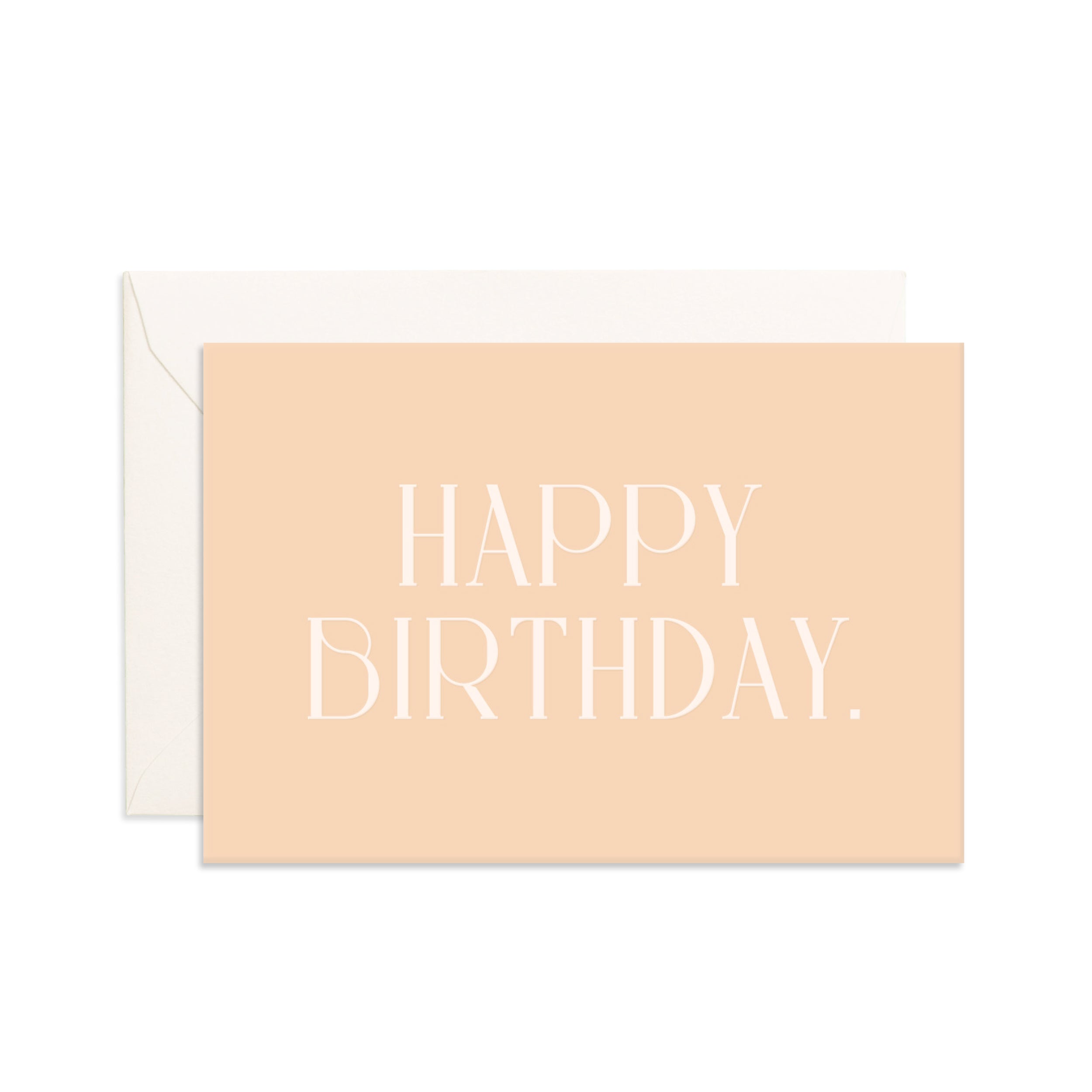 Birthday Cream Emboss Mini Greeting Card