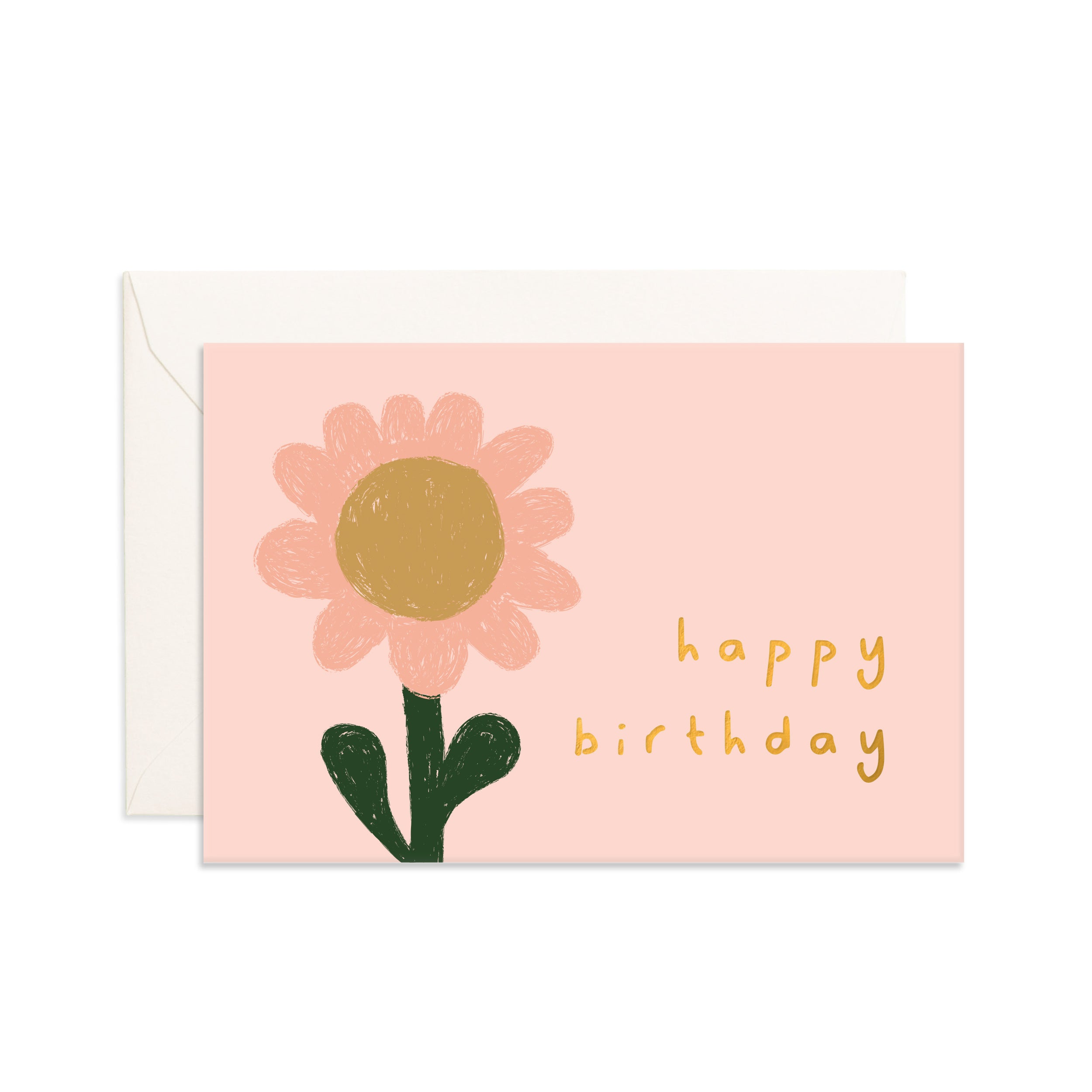 Birthday Sunflower Mini Greeting Card