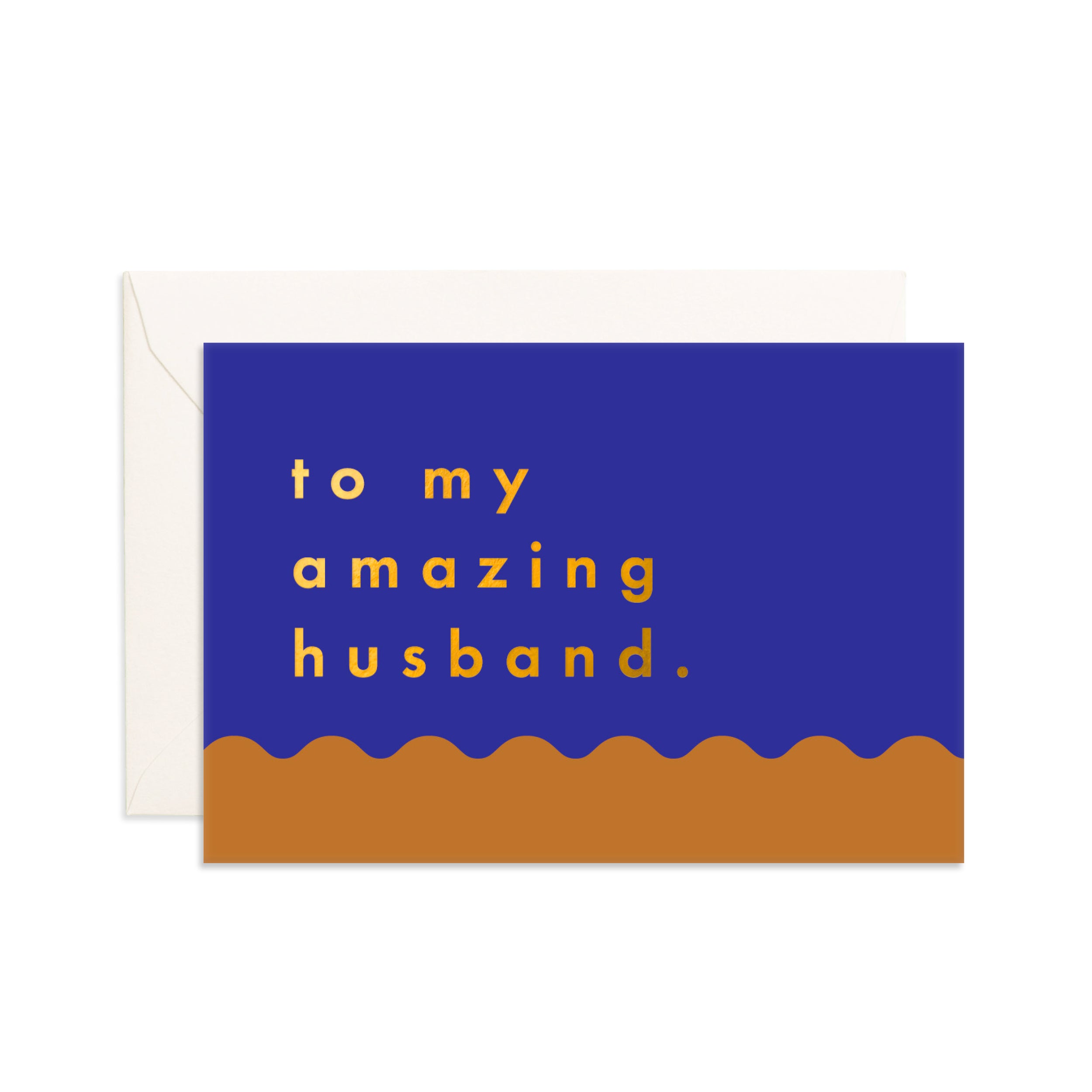 Amazing Husband Ripple Mini Greeting Card