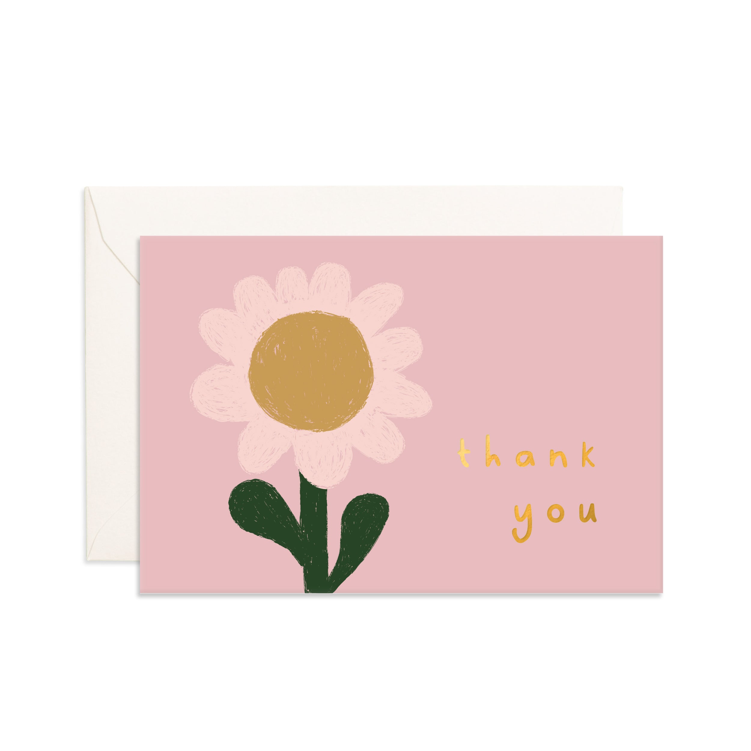 Thank You Sunflower Mini Greeting Card