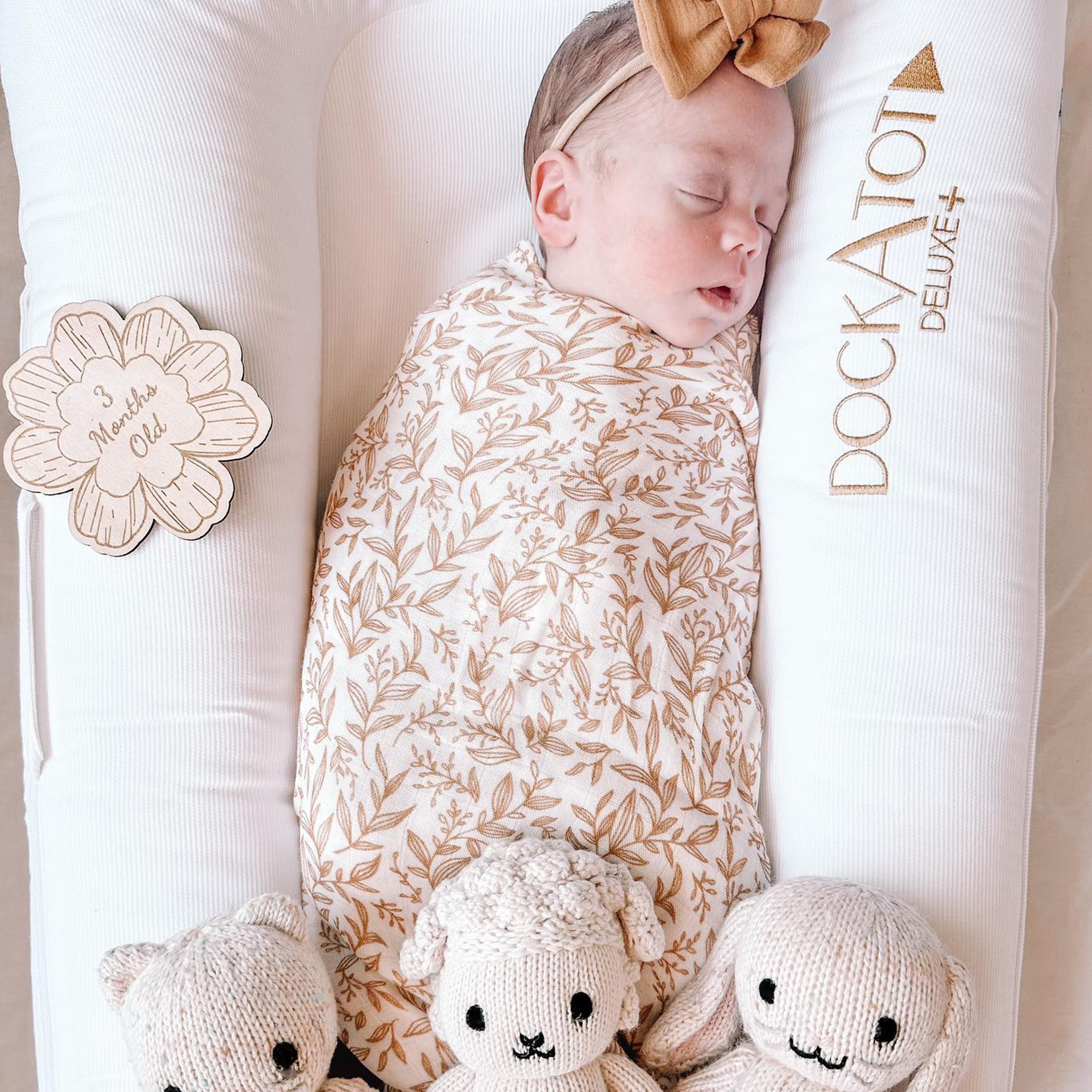 Golden Vines Organic Muslin Wrap Swaddle