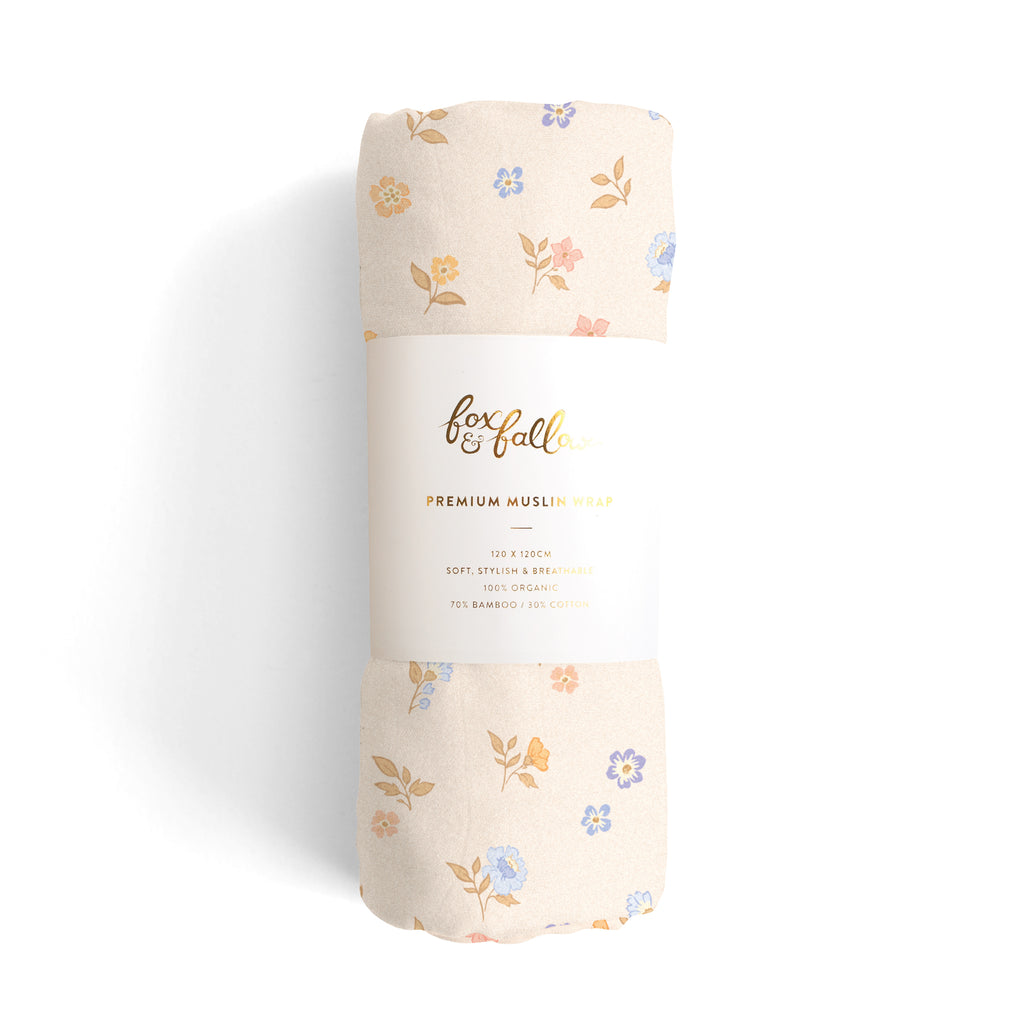 Meadow / Broderie Organic Muslin Wrap Set - PRE-ORDER (APRIL)