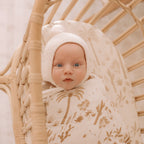 Desert Palms Organic Fitted Bassinet Sheet/Change Pad Cover