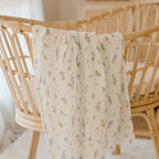 Forget-Me-Not Organic Muslin Wrap Swaddle