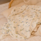 Forget-Me-Not Organic Muslin Wrap Swaddle