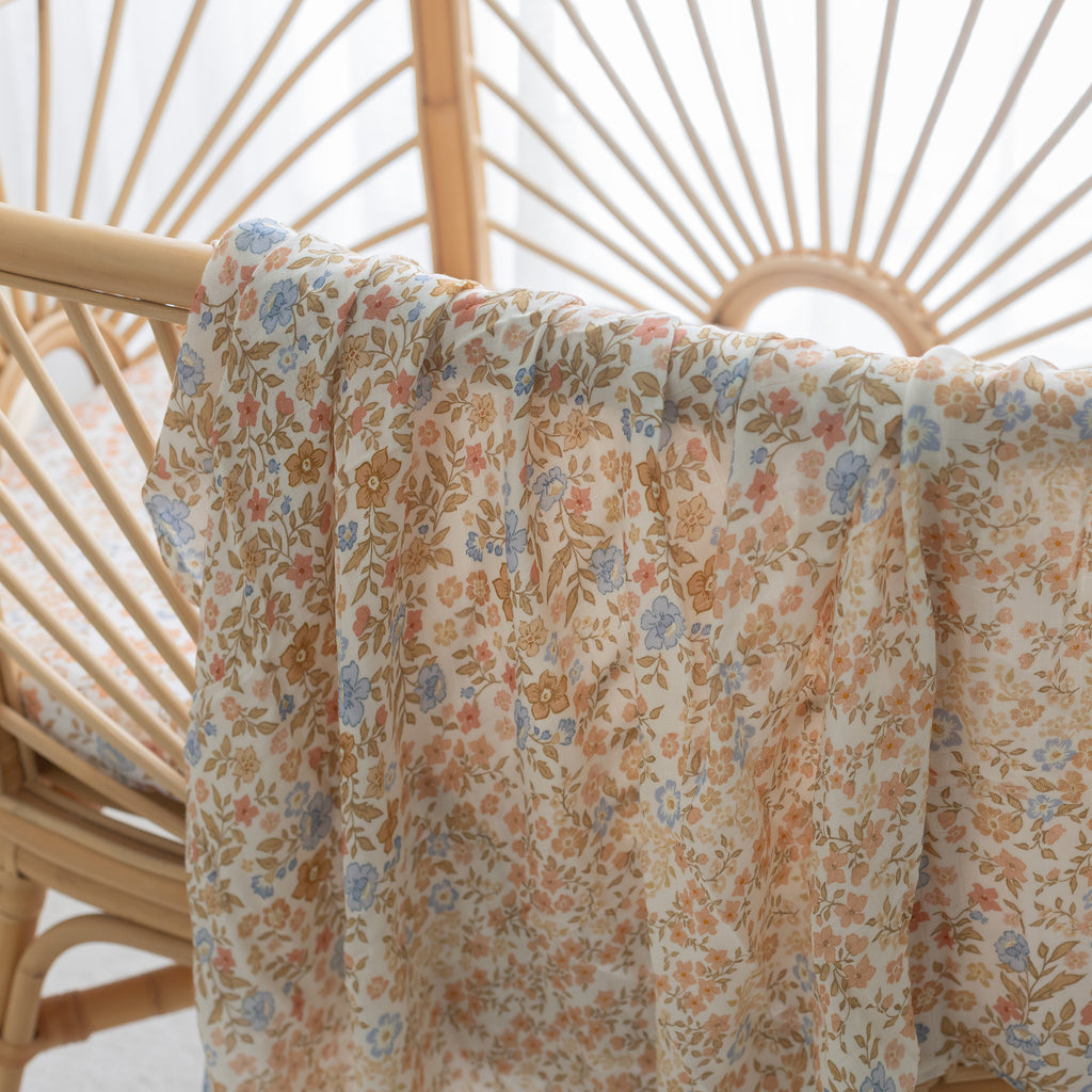 Broderie Organic Muslin Wrap Swaddle