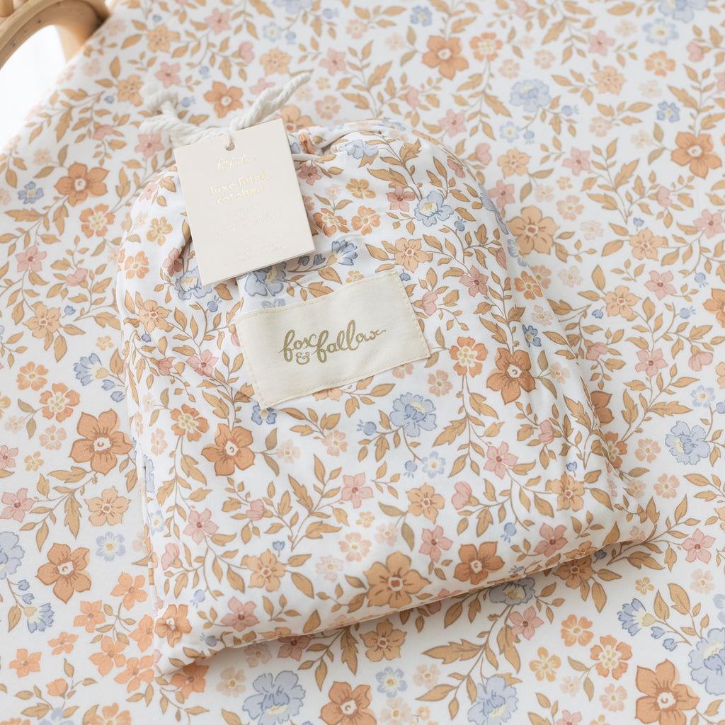 Broderie Organic Fitted Bassinet Sheet/Change Pad Cover