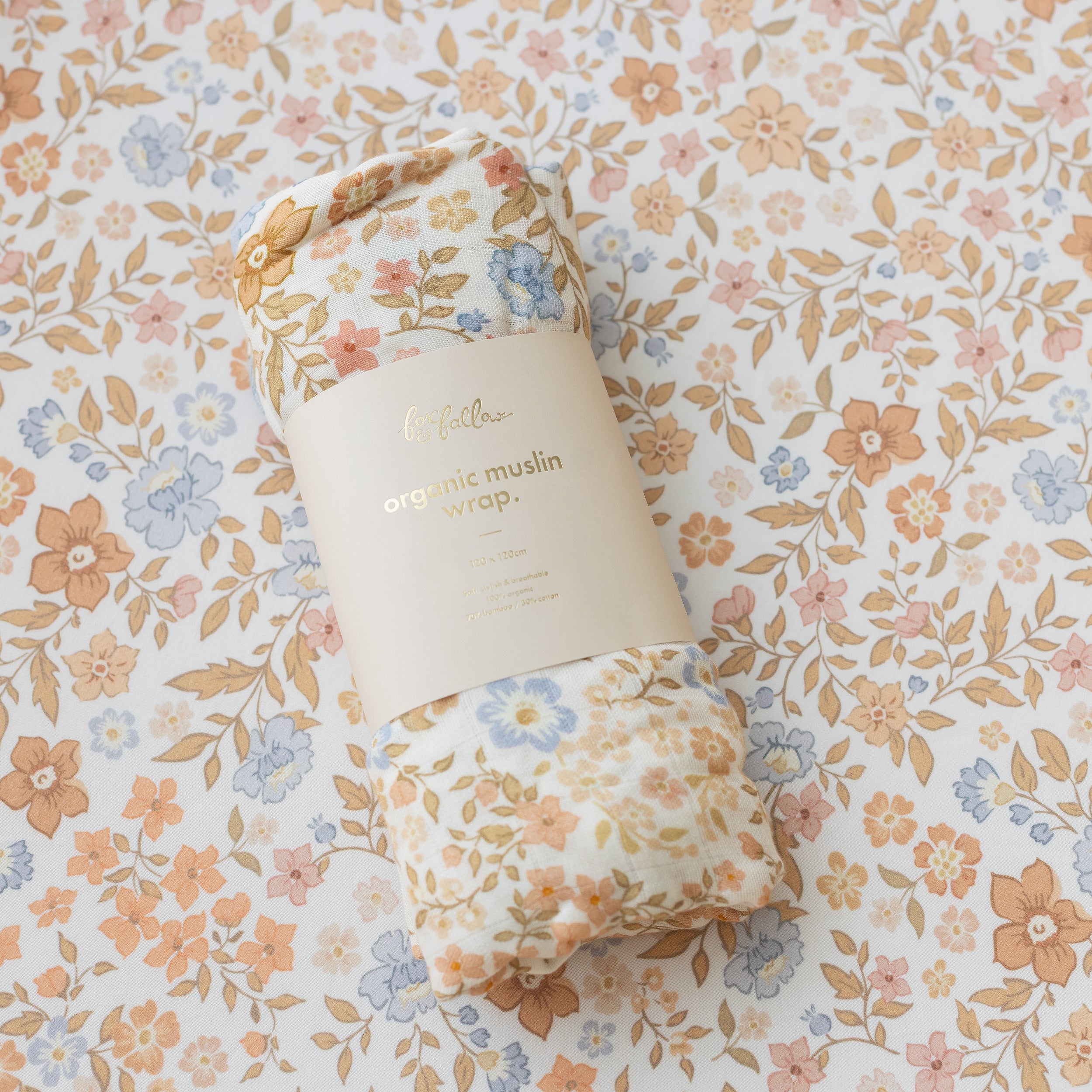 Broderie Organic Muslin Wrap Swaddle