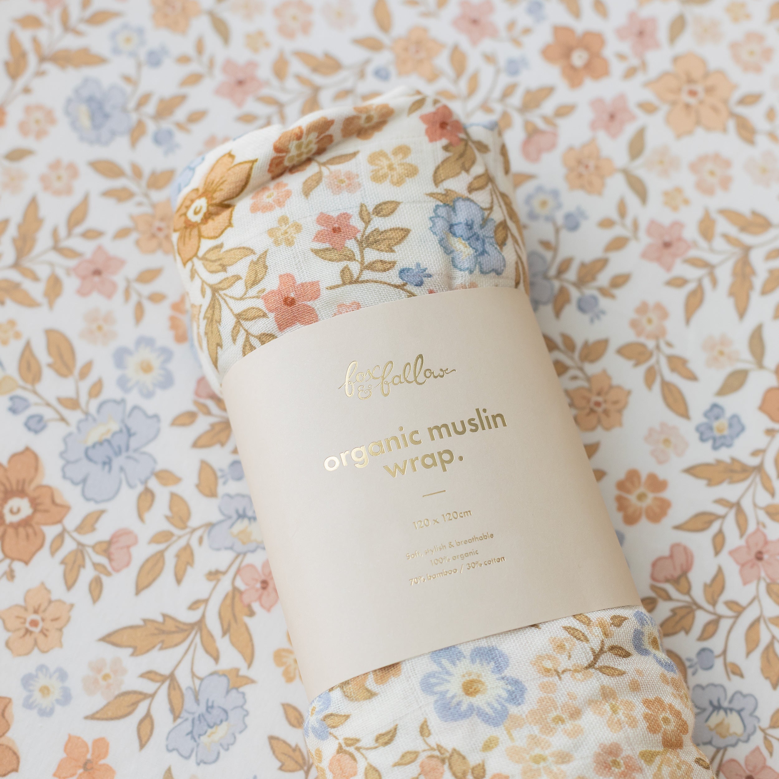 Broderie Organic Muslin Wrap Swaddle