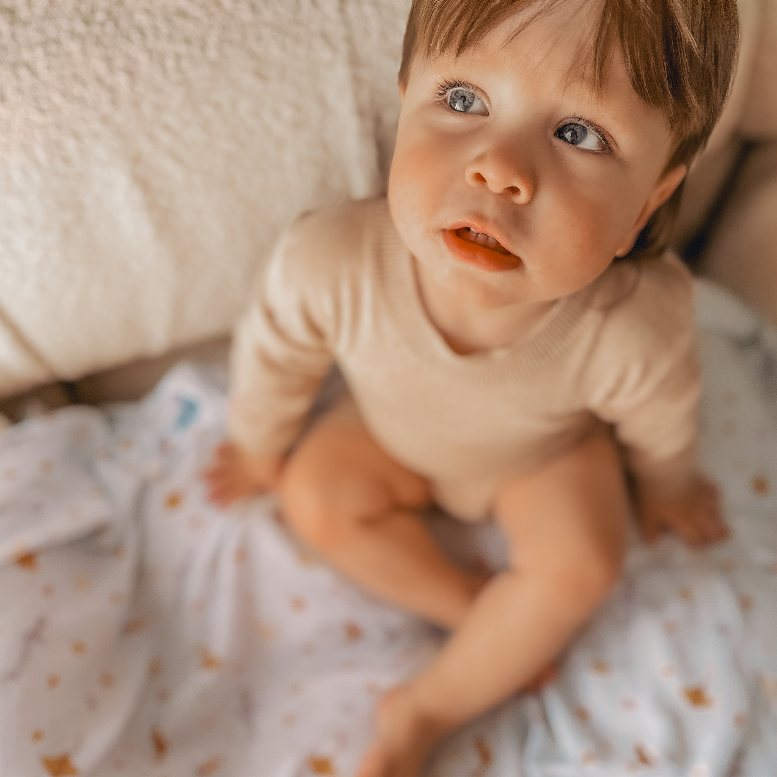 Ocean Creatures Sky Organic Muslin Wrap Swaddle - PRE-ORDER (ARRIVING APRIL)