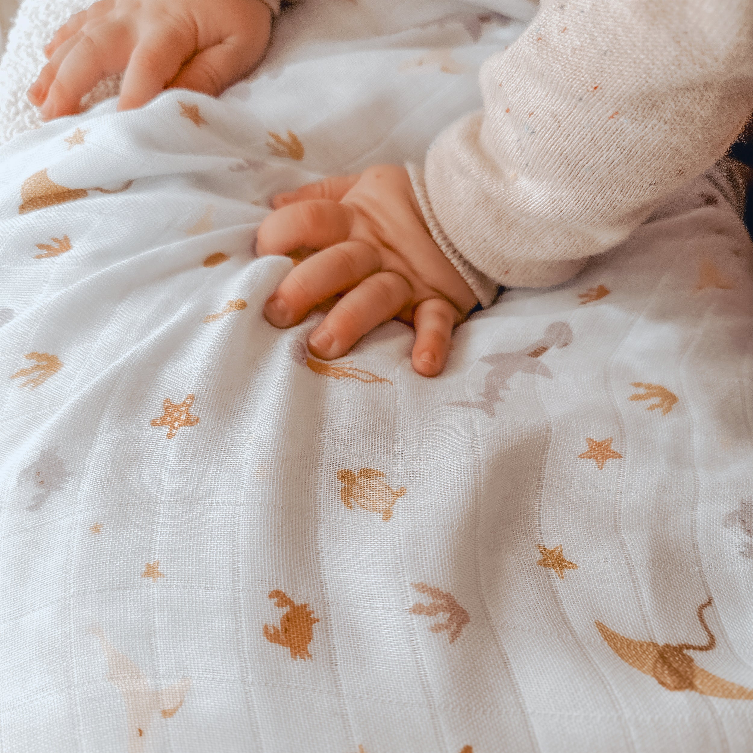 Ocean Creatures Sky Organic Muslin Wrap Swaddle - PRE-ORDER (ARRIVING APRIL)