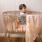 Mermaids Organic Muslin Wrap Swaddle - SECONDS