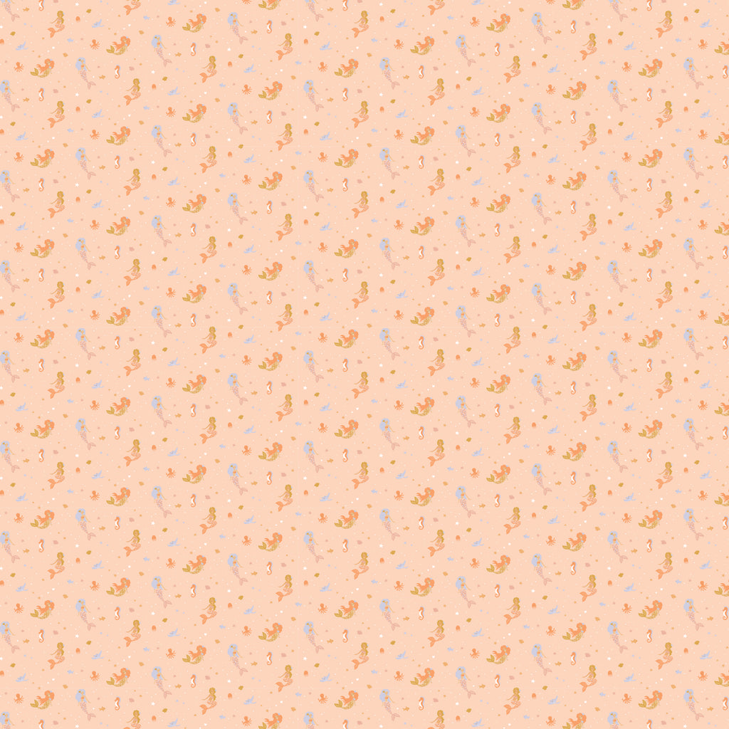 Mermaids Organic Muslin Wrap Swaddle - SECONDS