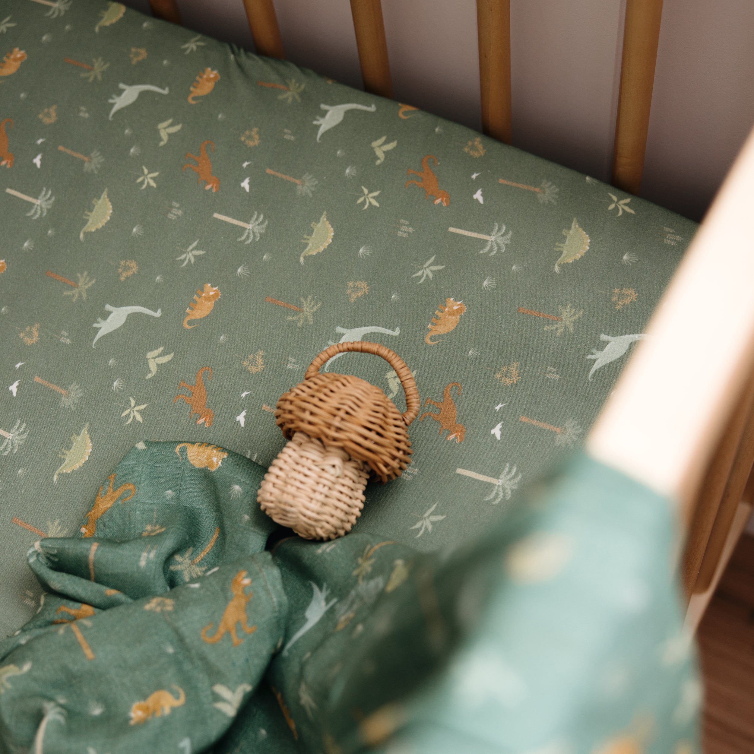 Dinos Organic Muslin Wrap Swaddle - PRE-ORDER (APRIL)