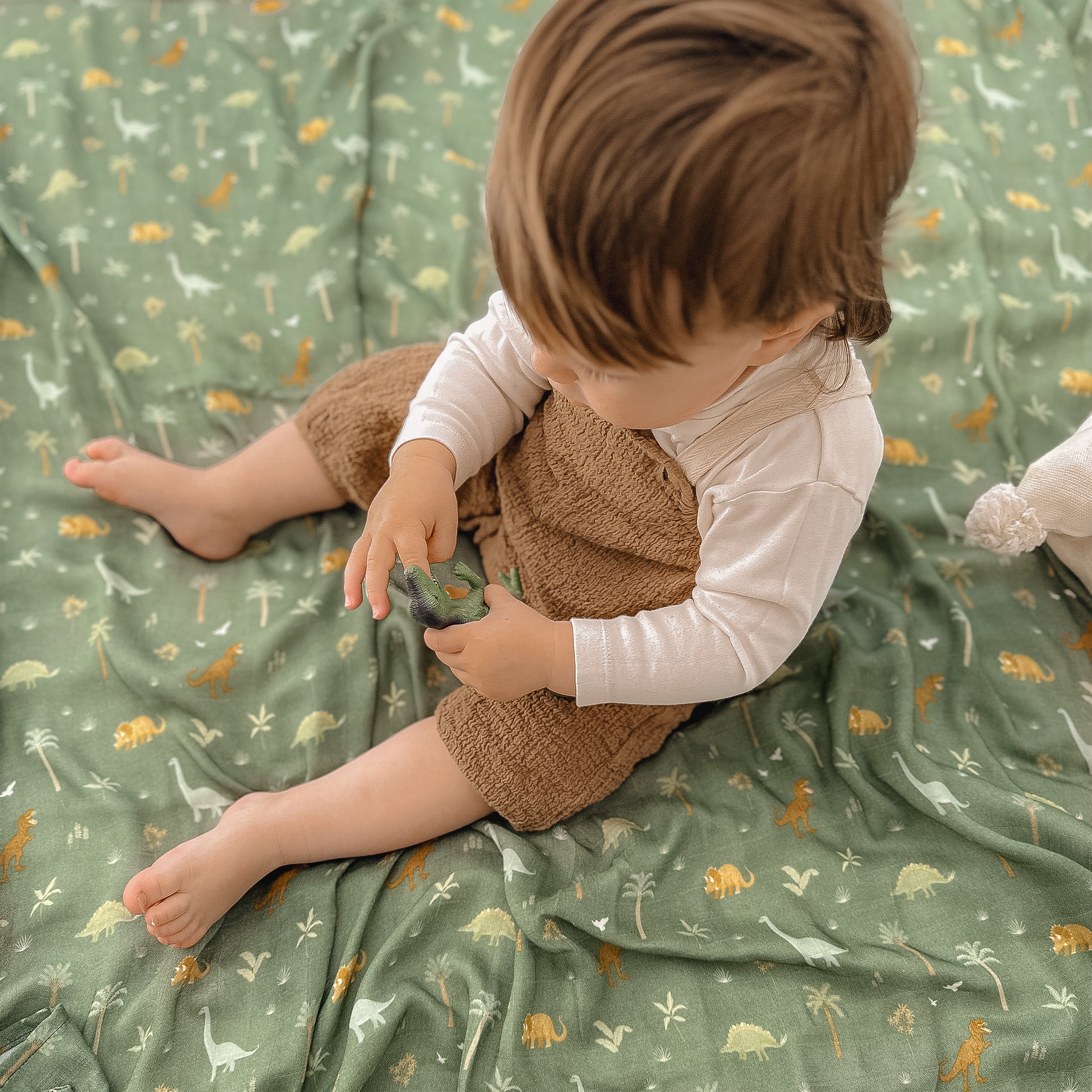 Dinos Organic Muslin Wrap Swaddle - PRE-ORDER (APRIL)