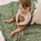Dinos Organic Muslin Wrap Swaddle - PRE-ORDER (APRIL)