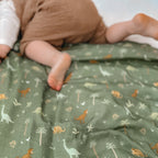 Dinos Organic Muslin Wrap Swaddle - PRE-ORDER (APRIL)