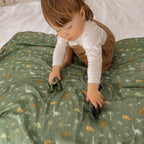 Dinos Organic Muslin Wrap Swaddle - PRE-ORDER (APRIL)