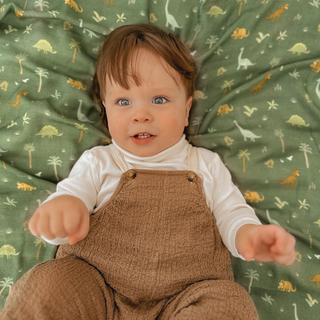 Dinos Organic Muslin Wrap Swaddle - PRE-ORDER (APRIL)
