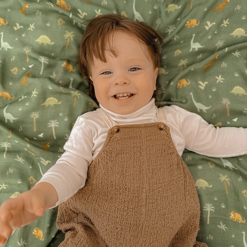 Dinos Organic Muslin Wrap Swaddle - PRE-ORDER (APRIL)