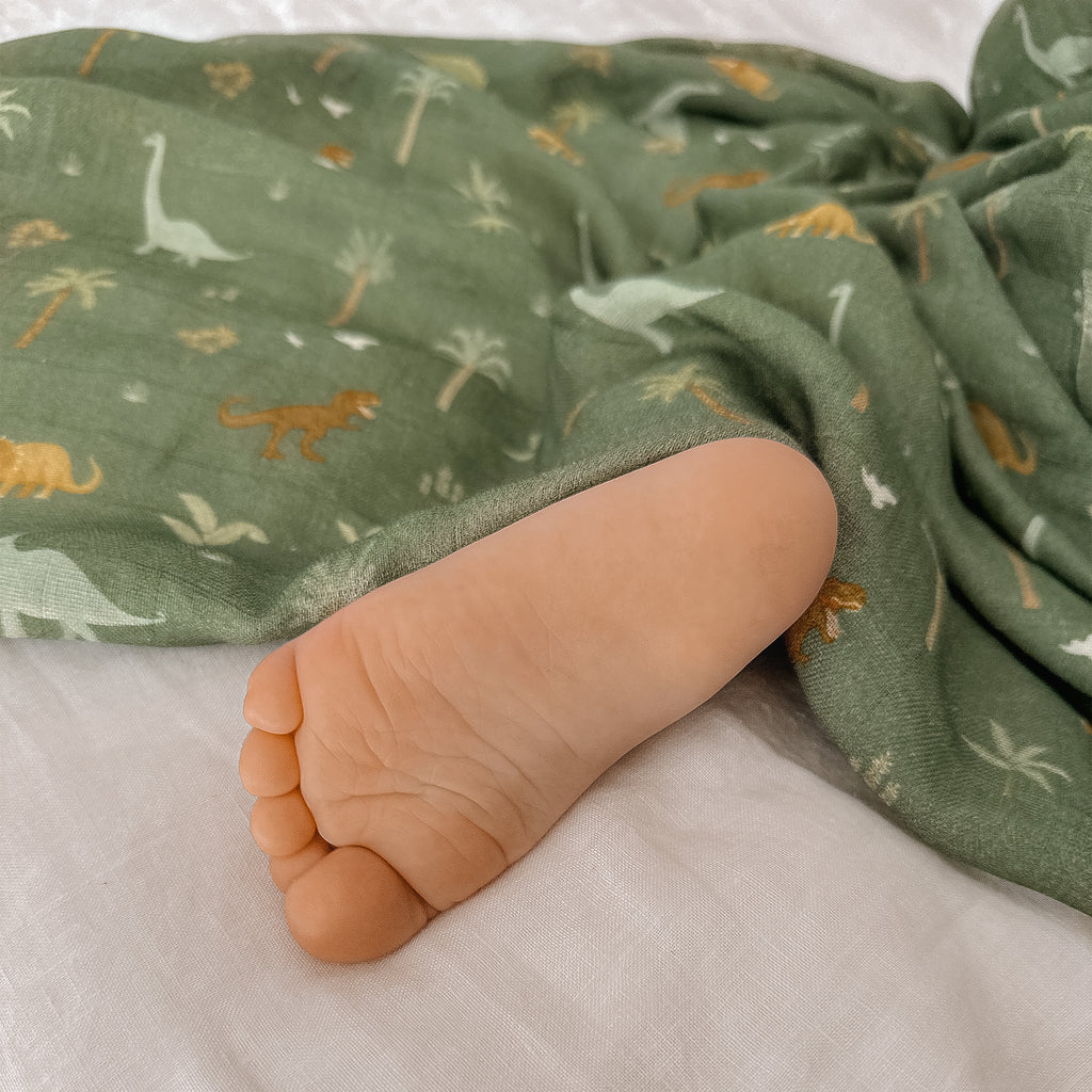Dinos Organic Muslin Wrap Swaddle - PRE-ORDER (APRIL)
