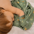 Dinos Organic Muslin Wrap Swaddle - PRE-ORDER (APRIL)