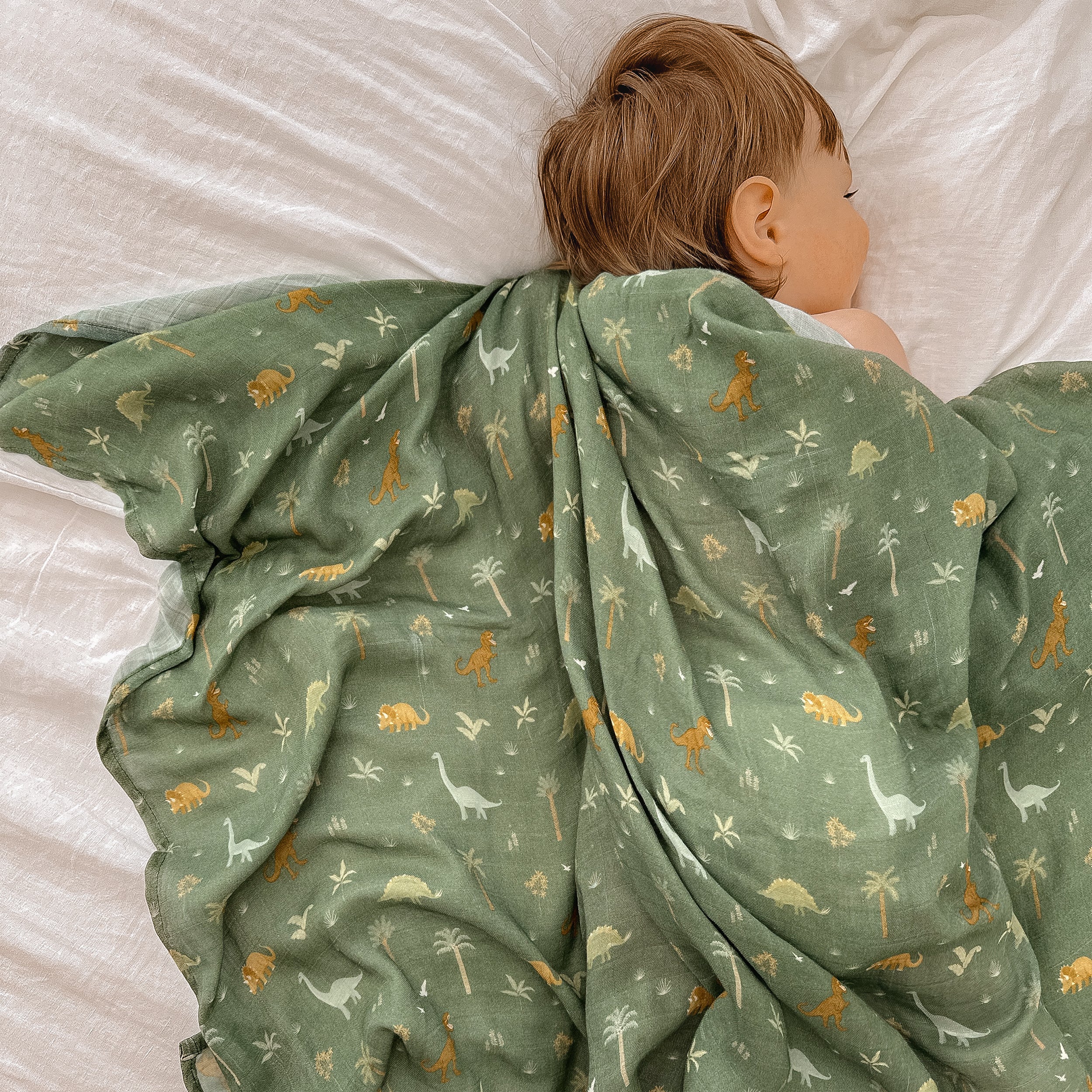 Dinos Organic Muslin Wrap Swaddle - PRE-ORDER (APRIL)