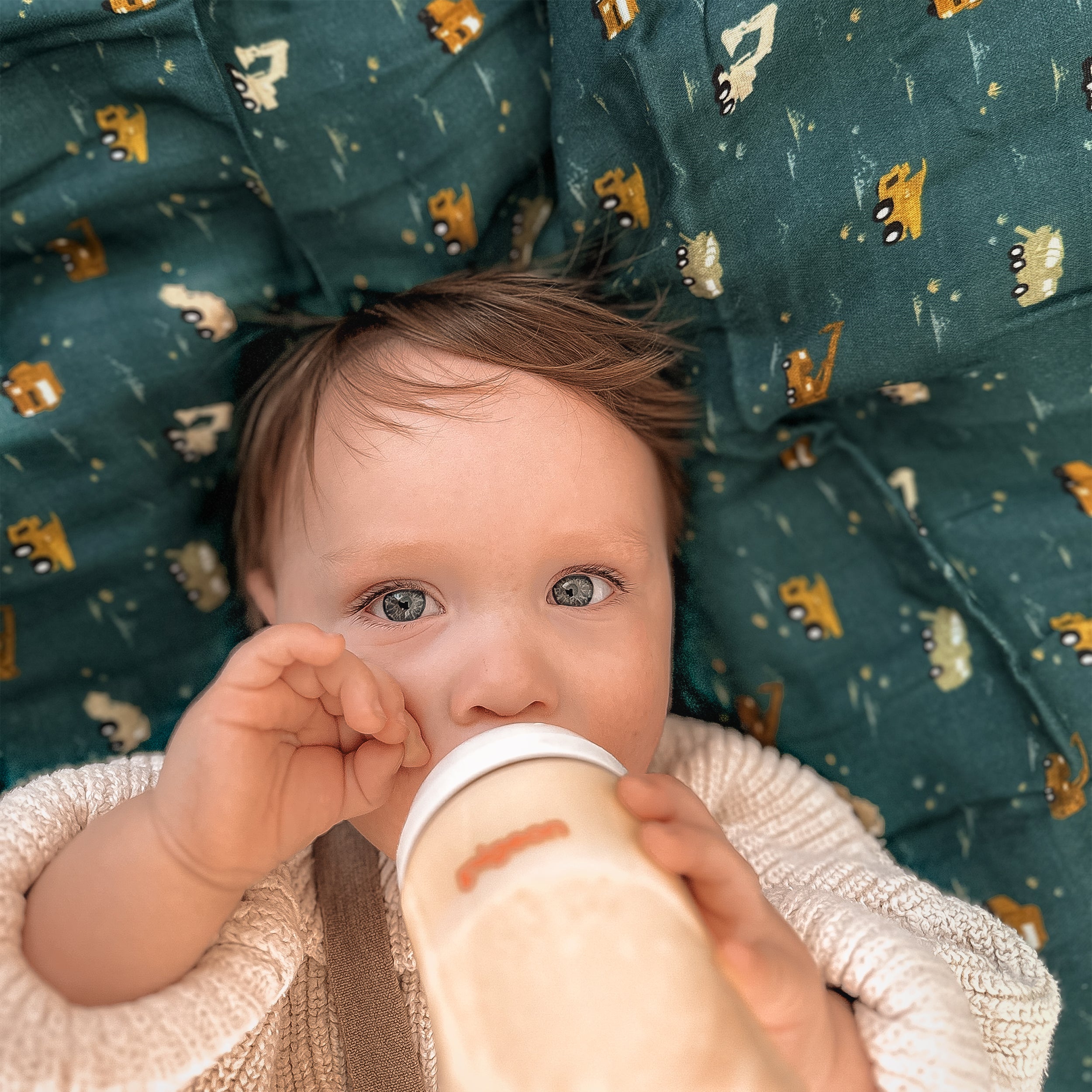 Trucks Organic Muslin Wrap Swaddle