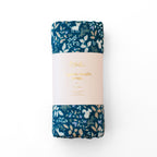Forest Friends Midnight / Cornflower Organic Muslin Wrap Set