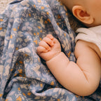 Forest Friends Cornflower Organic Muslin Wrap Swaddle - PRE-ORDER (ARRIVING APRIL)