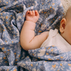 Forest Friends Cornflower Organic Muslin Wrap Swaddle - PRE-ORDER (ARRIVING APRIL)