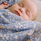 Forest Friends Cornflower Organic Muslin Wrap Swaddle - PRE-ORDER (ARRIVING APRIL)