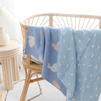 Blue Ducks Muslin Wrap Swaddle