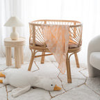 Pink Doves Muslin Wrap Swaddle