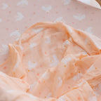 Pink Doves Muslin Wrap Swaddle