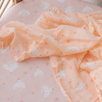 Pink Doves Muslin Wrap Swaddle