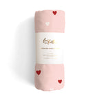 Little Hearts Muslin Wrap Swaddle